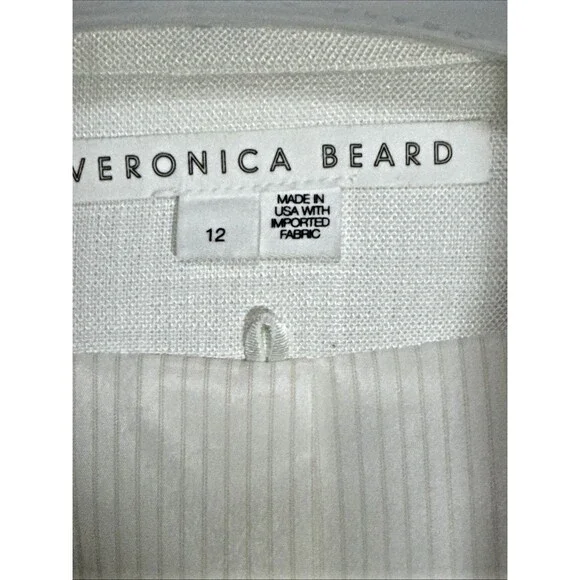 NWOT Veronica Beard Hollis Dickey Size 12 Single-Breasted Blazer in Off White